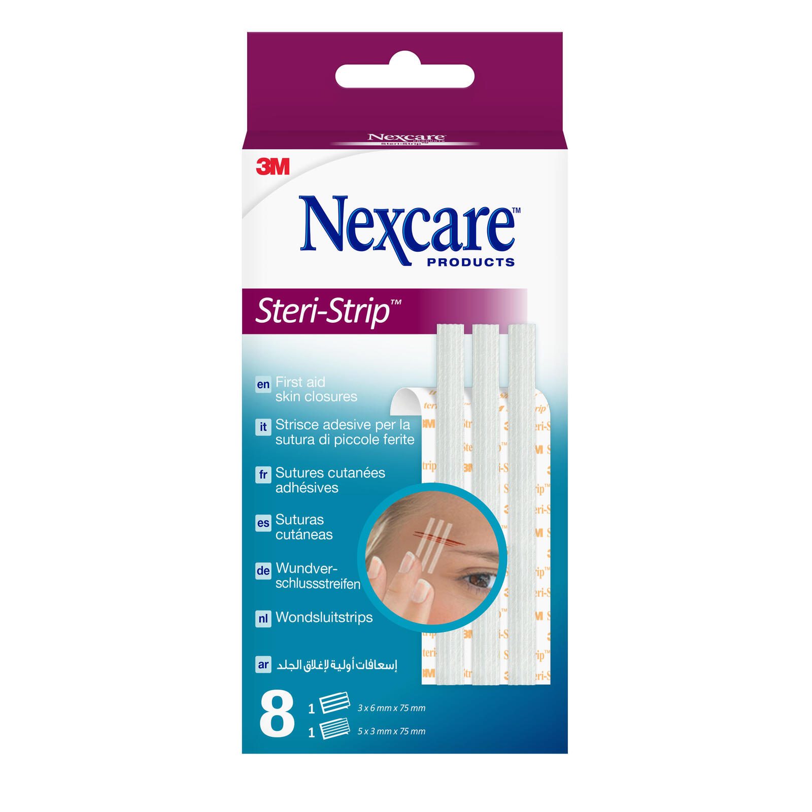 Nexcare® Steri-Strip Klammerpflaster, weiß R150C