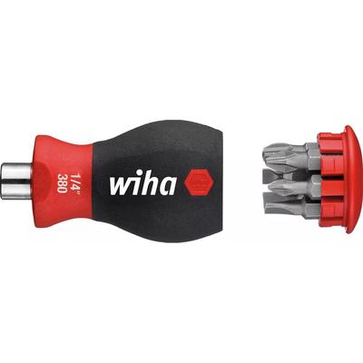 Wiha Schraubendreher Stubby mit Bit Magazin und 6 Bits magnetisch 33738