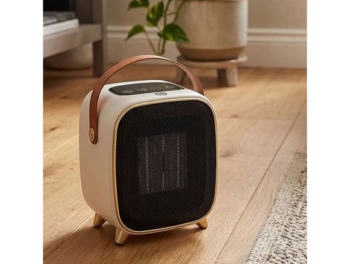 Keramik-PTC-Heizlüfter, 1200 W, weiss-gold
