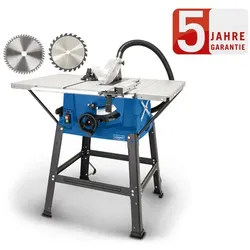 Scheppach Tischkreissäge HS100S 2000 W, mit Untergestell, 2 Tischverbreiterungen