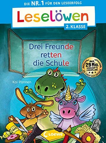 Kai Pannen - Leselöwen 2. Klasse - Drei Freunde retten die Schule: Die Nr. 1 für den Leseerfolg - Mit Leselernschrift ABeZeh - Erstlesebuch für Kinder ab 7 Jahre - Preis vom 04.10.2026 03:51:26 h
