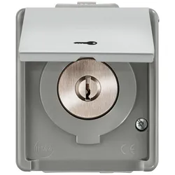 Siemens 5TA7650 DELTA fläche IP44 AP Jalousie-Schlüsselschalter mit Klappdeckel u. Tast/Raststellung