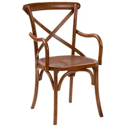 BISCOTTINI INTERNATIONAL ART TRADING Biscottini Holzstuhl 91x47x49 cm - Restaurantstühle - Esszimmerstühle - Küchenstühle - Stühle mit Armlehnen - Vintage Thonet Stuhl