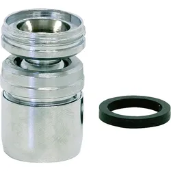 Kugelgelenk mit Spar-Luftsprudler AG M24X1 auf AG M22X1 7,5 L/min