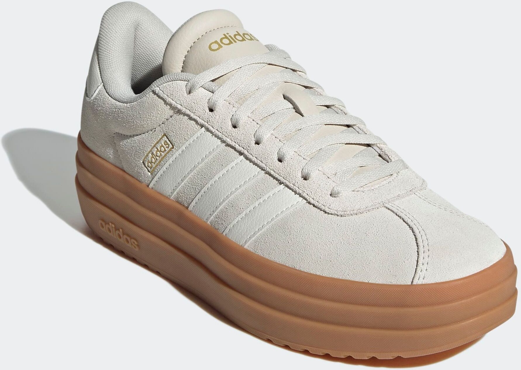 Sportswear "VL COURT BOLD" inspiriert vom Design des adidas gazelle bold alumina, core weiß, gum10 38,5