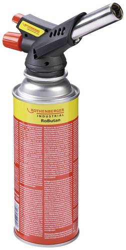 Rothenberger Industrial 1000003307 Gasbrenner inkl. Piezozünder, inkl. Gasflasche 1 Set