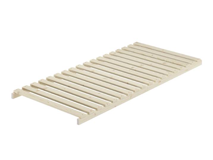 Lattenrost völlig metallfrei Stecksystem 90x200, ideal für gesunden Schlaf, zerlegter Rost, Hartholz, unbehandelt