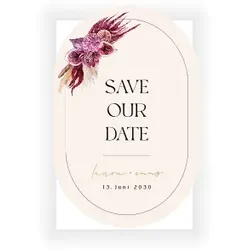 Save The Date Karte: Sunset