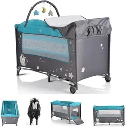 Moni, Reisebett, Reisebett Sleepy mit Rollen (60 x 120 cm)