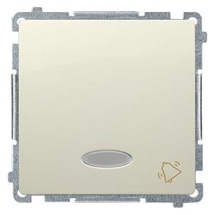Kontakt Simon Klingeltaster beleuchtet beige - BMD1L.01 (BMD1L.01/12)