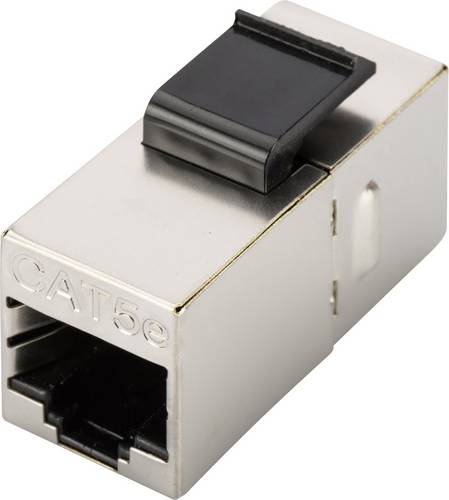 Digitus RJ45 / RJ45-Kupplung Netzwerk Adapter CAT 5e [1x RJ45-Buchse, RJ45-Buchse 8p8c - 1x RJ45-Buchse, RJ45-Buchse 8p8c] Nickel