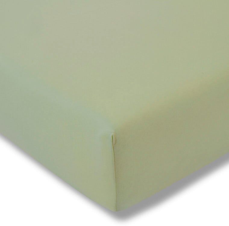 Bettlaken ESTELLA "Feinjersey", grün (lind), B:150cm L:200cm, Jersey, Obermaterial: 100% Baumwolle, Bettlaken, Bettlaken, Rundumgummi
