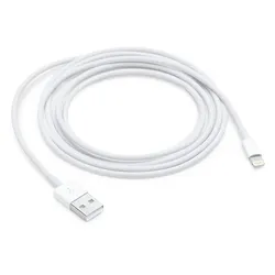 Apple Kabel von Lightning auf USB 2 Meter, weiß