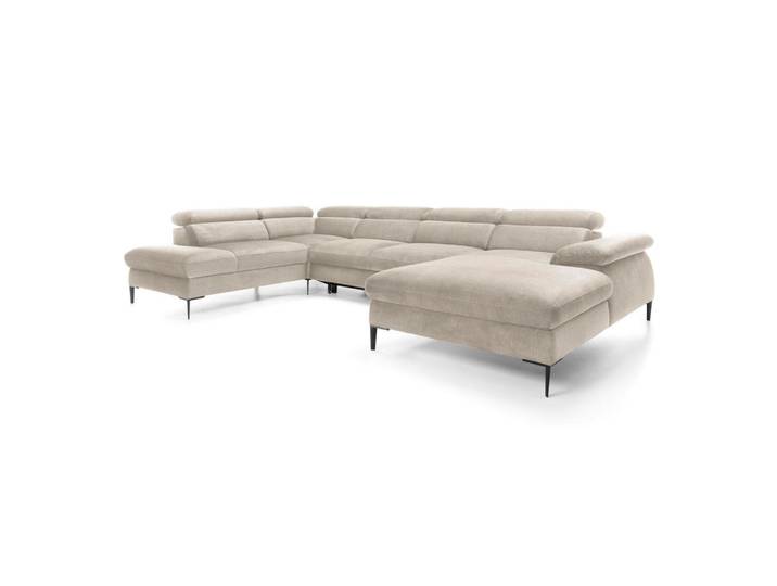 Furnlux Ecksofa Blues Beige 353x214x94 cm, 353x214 cm, Wohnzimmer, Sofas & Couches, Wohnlandschaften, Ecksofas