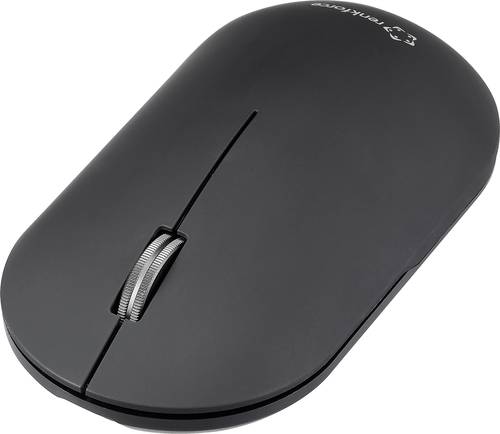 Renkforce RF-WM-200-1 Maus Kabellos, Bluetooth Optisch Schwarz 3 Tasten 4000 dpi Geräuscharme Tasten