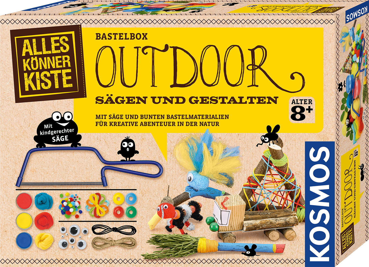 Kreativset KOSMOS "Outdoor Sägen und Gestalten", bunt, Kreativsets, Kinder, Kreativset, Made in Germany