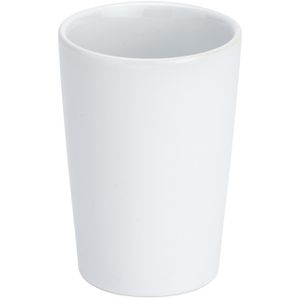 Wenko Zahnputzbecher Coni, weiß, aus Keramik, 7,5 x 10,7 cm, 200 ml
