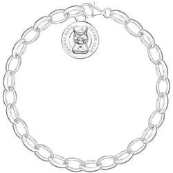 Charm-Armband THOMAS SABO "THOMAS SABO x HARIBO Schmuck: Charm-Armband" Gr. 17, silber (silberfarben), Armbänder, Damen, 17, Silber 925 (recycelt), Charm-Armband