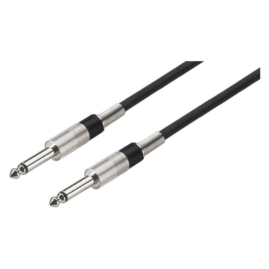 Monacor 6.3mm Klinke - 6.3mm Klinke (1 m, 6.3mm Klinkenkabel) (MCC-100/SW)
