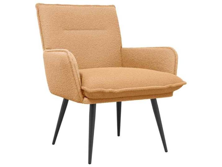 Fauteuil Bouclé - SARFAY - Beige - 70x73x81 cm - Confortable - Relaxant - Respirant - Rembourré&35330