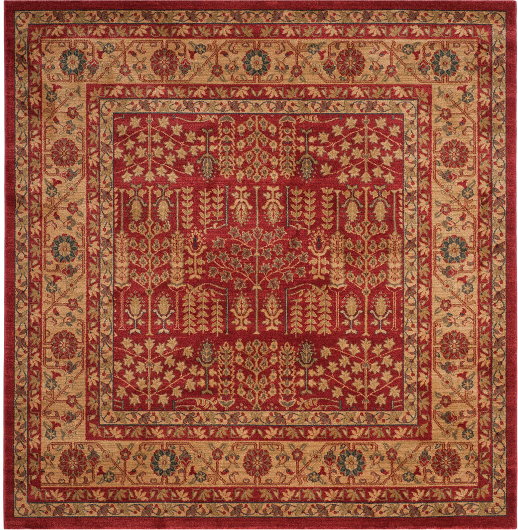 Safavieh Maia Oriental Area Rug Beige;Red Square 201 cm