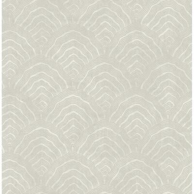 Seabrook Designs Koi Confucius Scallop Unpasted Wallpaper