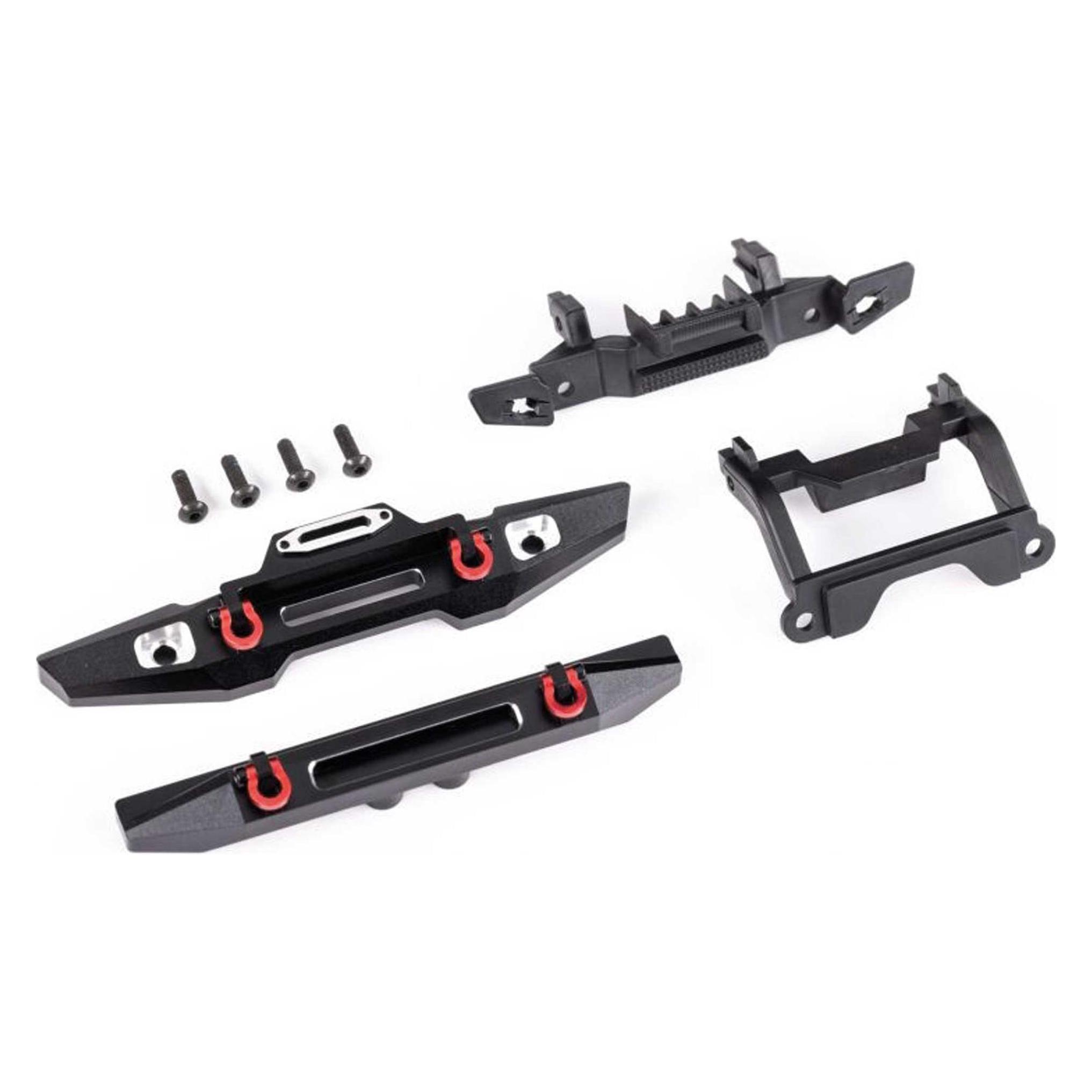 Traxxas Bumper Aluminium Schwarz V&H Trx-4m Defender (TRX9734X)
