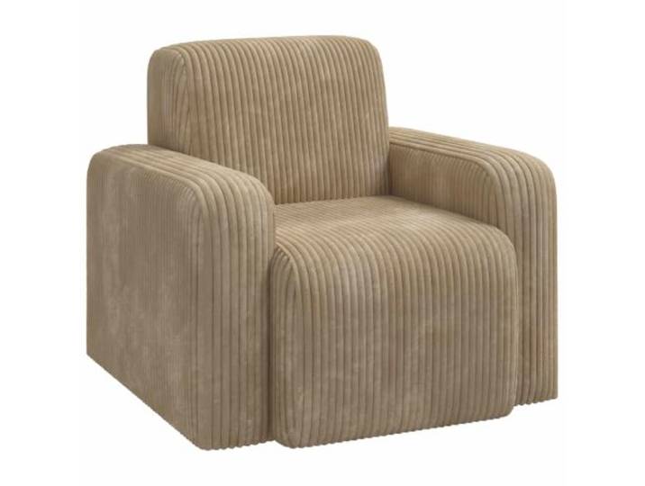GHVBNMF Sessel Taupe Cord 88x90x77 cm Polstersessel für Wohnzimmer Gemütlicher Einzelsessel mit breiten Armlehnen und weichem Polster, ideal für Entspannung im Schlafzimmer oder Leseecke.