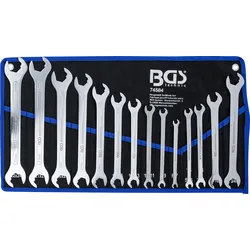 BGS Doppel-Maulschlüssel-Satz | extra flach | mit Ratschenfunktion | SW 6 - 22 m...