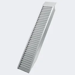 Helloshop26 - Klappbare Mehrzweck-Laderampe aus Aluminium mit Anfahrschutz 161 cm bis 2025 kg grau