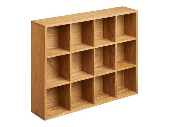 Étagère murale décorative Soria en chêne naturel 39x11x51 cm - Réf. VK8681847497950
