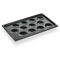 WAS Germany 3x GN Muffinblech 1/1 mit PTFE Antihaftbeschichtung, für 12 Muffins