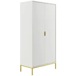 KLEIDERSCHRANK 2 Türen Seattle Weiß