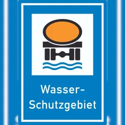 HB-Druck Wasserschutzgebiet Aufkleber A7 (74x105mm)