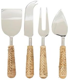 Saro Lifestyle Rustic Charm Wicker Cheese Cutlery (Set of 4)