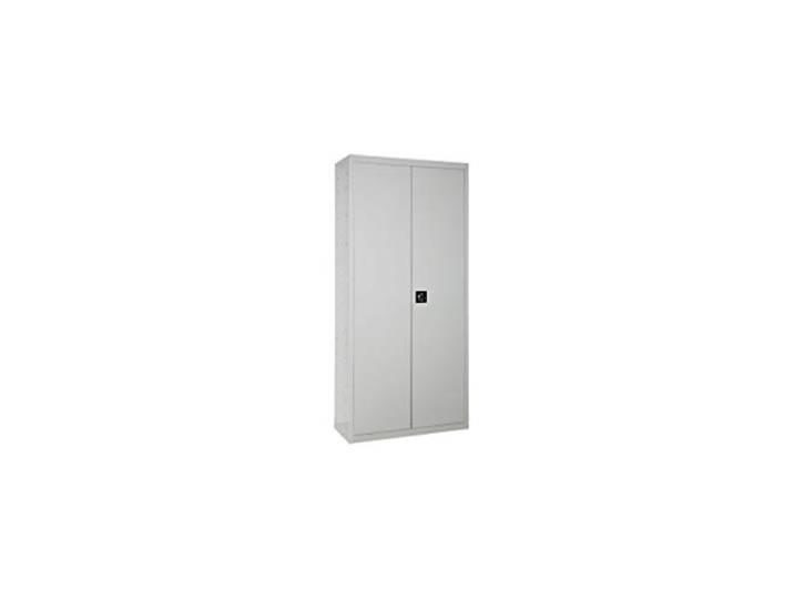 Simon Rack Garagenschrank Metall 1800x800x400 mm - Simonlocker 2 Türen, 4 Fachböden, Enthält 2 Schlüssel, Korrosionsschutzlackierung, Grau
