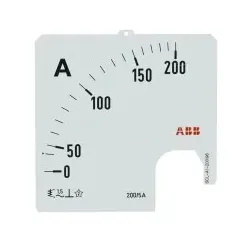 ABB SCL-A1-200/96 Amperemeter Skale Stromwandleranschluss 200/5A 2CSG113229R5011 SCLA120096