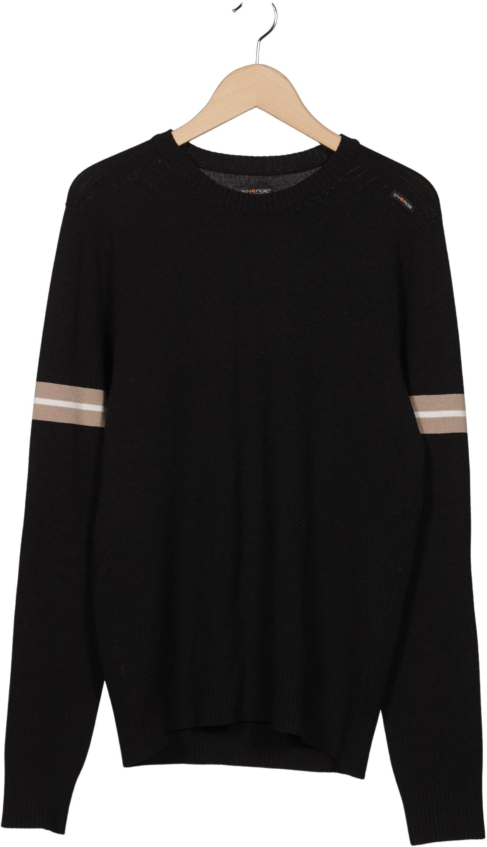 Energie Herren Pullover, Schwarz, Gr. L, Synthetik / Elasthan - Second Hand