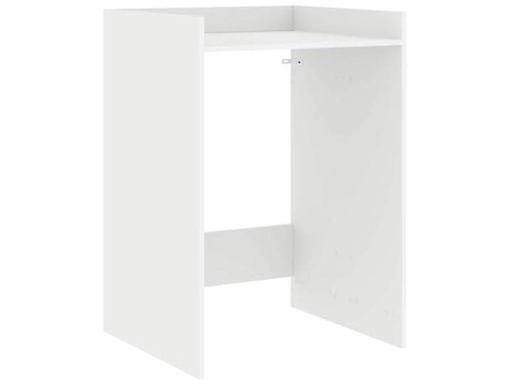 Waschmaschinenschrank Weiß 67,5 x 62 x 97 cm mit Einlegeböden Holzwerkstoff, wasserdicht, modernes Design, Innenfächer, leicht zu pflegen