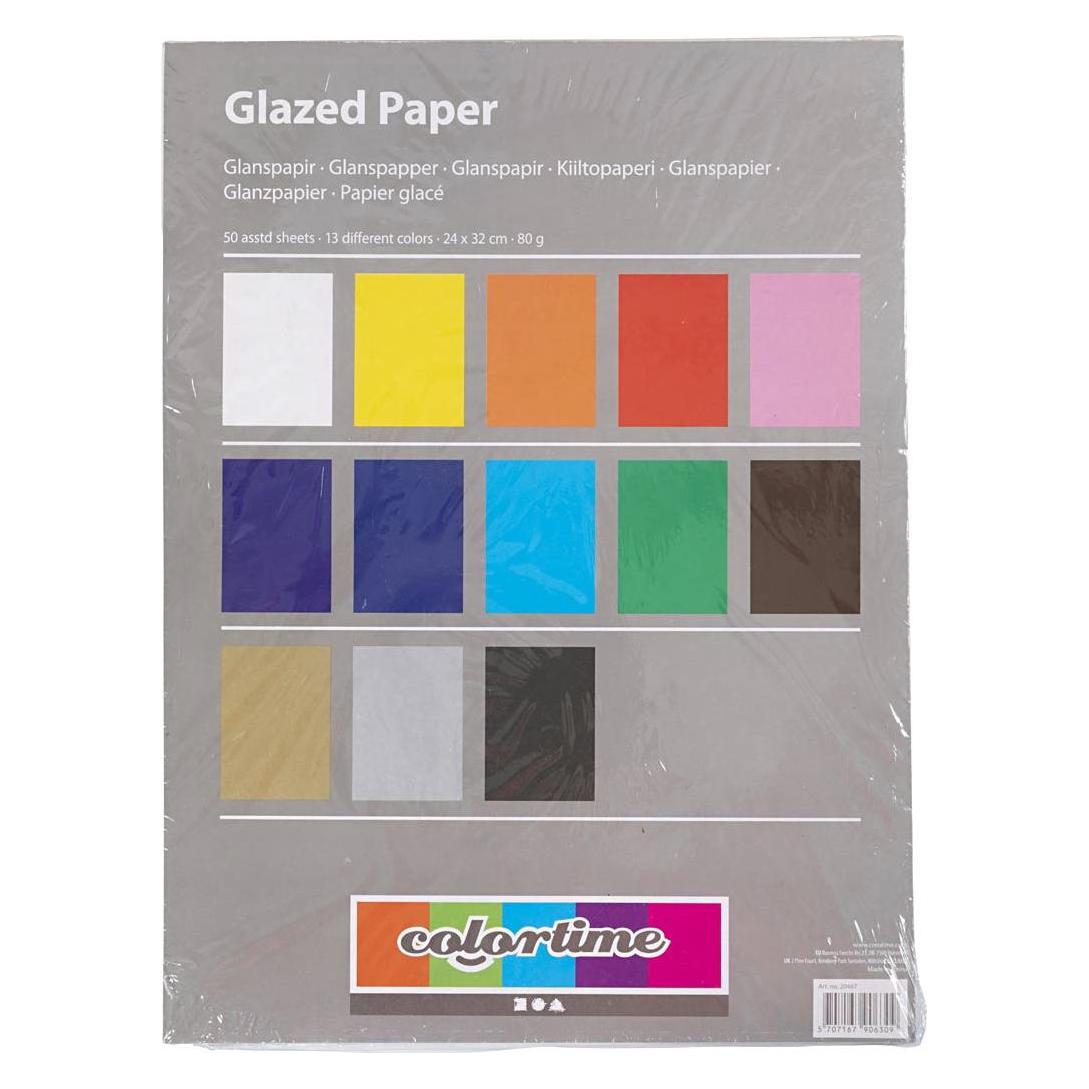 Creativ Company Glanzpapier - Sortiment (80 g/m², 1x) (5707167906309)