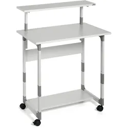 Durable PC Arbeitsstation System Computer Trolley 80VH grau