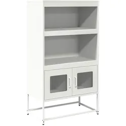 vidaXL Highboard Weiß 68x39x123 cm Stahl
