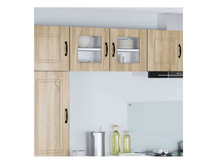 vidaXL Sideboard, Küchenschrank Kalmar 2 pcs Sonoma-Eiche 40 x 31 x 40 cm