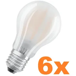 3 x DOPPELPACK E27 Osram LED Retrofit Classic LED-Glühbirne Warmweißes Licht 7,5W wie 75W mattes Leuchtmittel