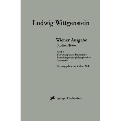 Wiener Ausgabe Studien Texte, Taschenbuch von L. Wittgenstein, Springer Wien, 978-3-211-83269-1