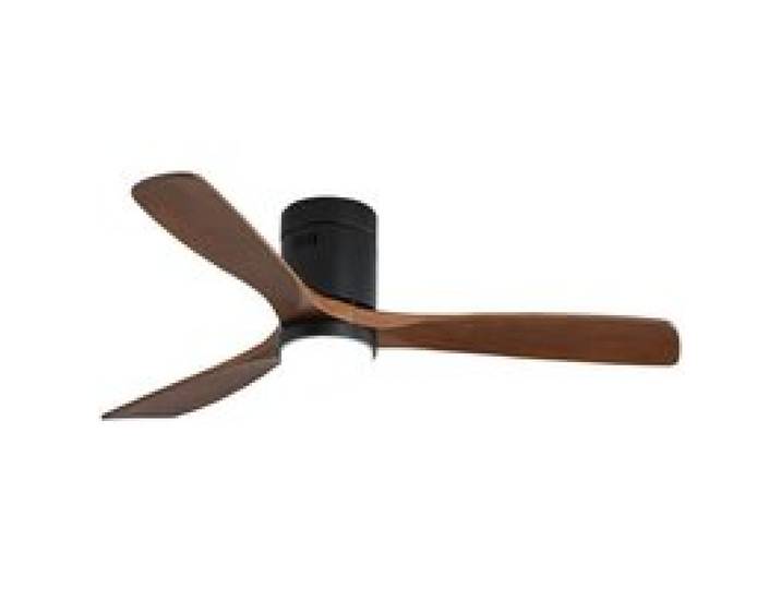 Ventilateur de plafond silencieux 132 cm avec LED moteur DC réversible 3 pales bois Noir ventilateur plafonnier