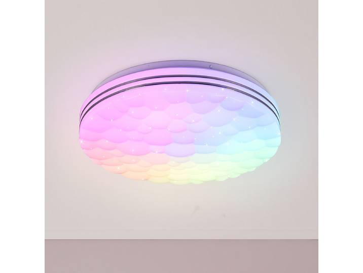 LED-Deckenleuchte Ø 38cm Weiß Polycarbonat LED LED-Platine