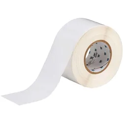 Brady, Etikettenrolle, THT-21-483, Polyester, Weiss, 76.20 mm x 91.44 m, extrem stark haftend, Endlos (81.28 mm)