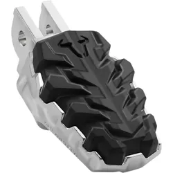 SW-Motech EVO, Ersatz-Fußraste - Silber/Schwarz