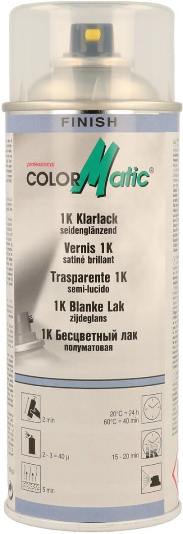 european aerosols ColorMatic 1K Klarlack seidenglanz, 400 ml